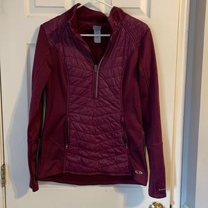 Gorgeous maroon workout jacket